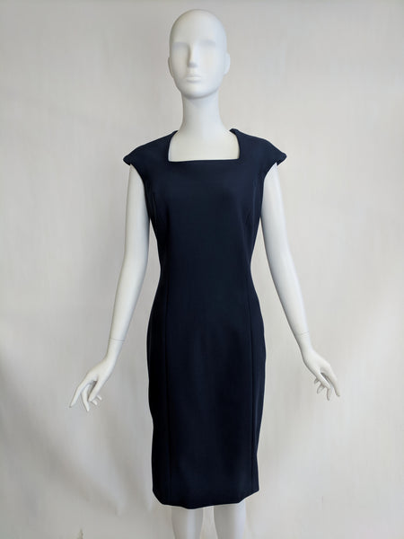 Square Neck Dress w/ Cap Sleeve